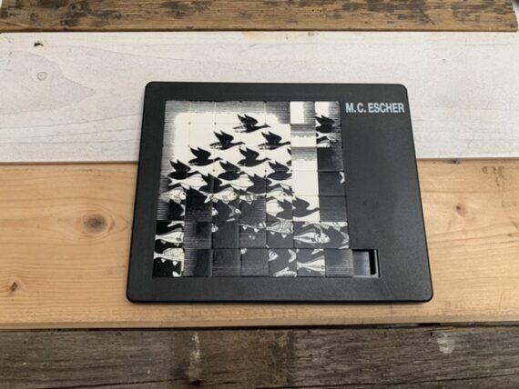 M.C. Escher sliding puzzle game 1990 Pussycat Holland Germany - sky water