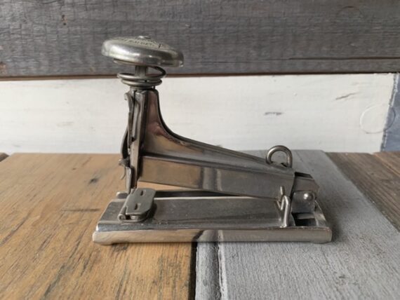 Elastic Sphinx 83 ornate chrome Stapler 1930 Germany