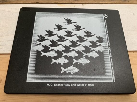 M.C. Escher sliding puzzle game 1990 Pussycat Holland Germany - sky water