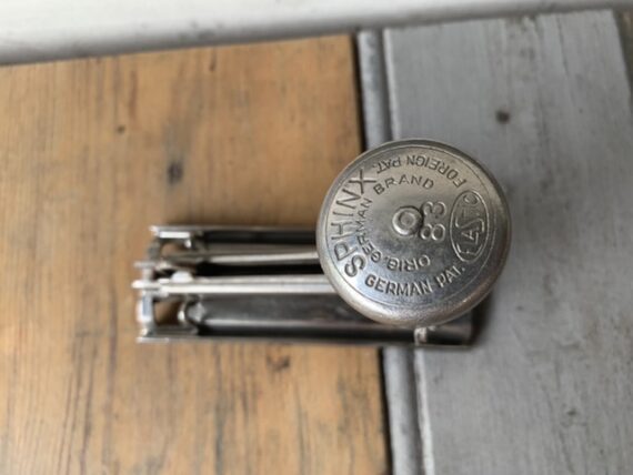 Elastic Sphinx 83 ornate chrome Stapler 1930 Germany - Image 2