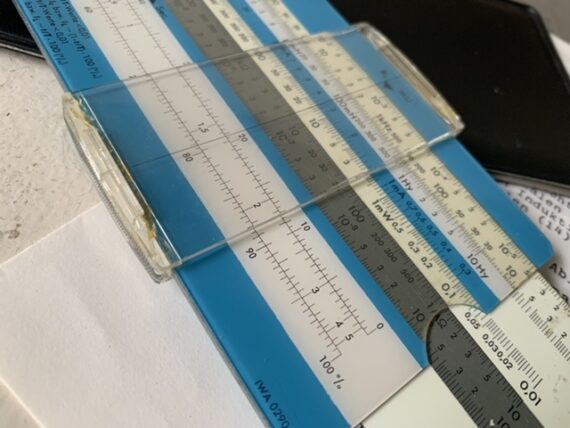 IWA 0290 slide rule chart complete set 1970 Germany - Image 4