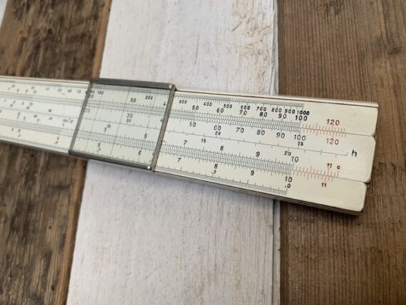 Nestler 43 System Hoffmann Concrete slide rule in box 1930 Germany - Image 7