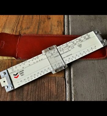 Pickett N808-T pocket slide rule Marine Fuels sleeve USA 1960