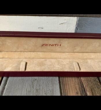 Zenith red mens dress watch box 1980 Switzerland