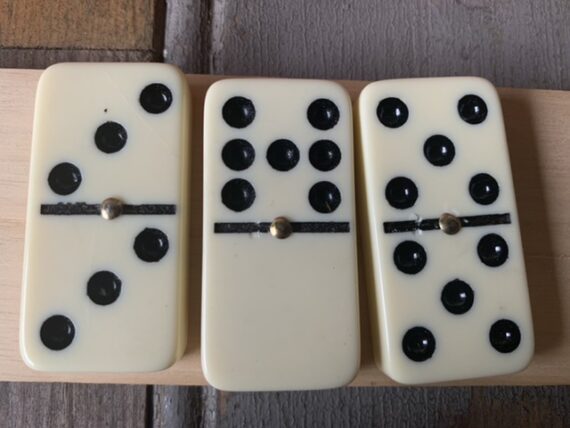 Double 9 Domino set Jumbo 55 pieces 1970 Netherlands - Image 7