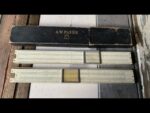 Faber Castell 2x 378 electro slide rule in case 1940 Germany
