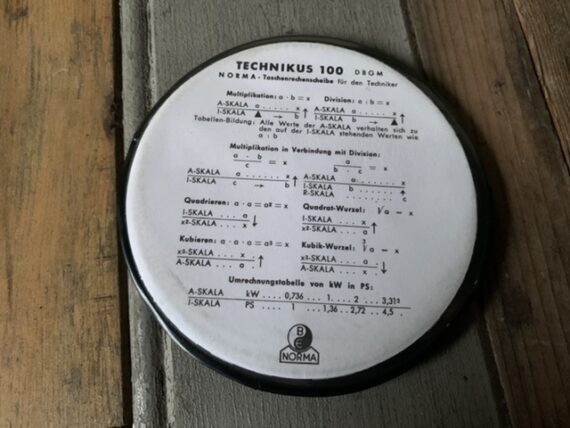 Norma Technikus 100 circular slide rule case Norma 1970 Germany - Image 5