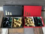 Bayerwald Chess set weighted tournament size Plastic in box 1990 Germany