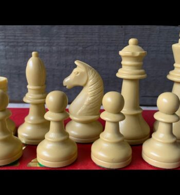 Bayerwald Chess set weighted tournament size Plastic in box 1990 Germany