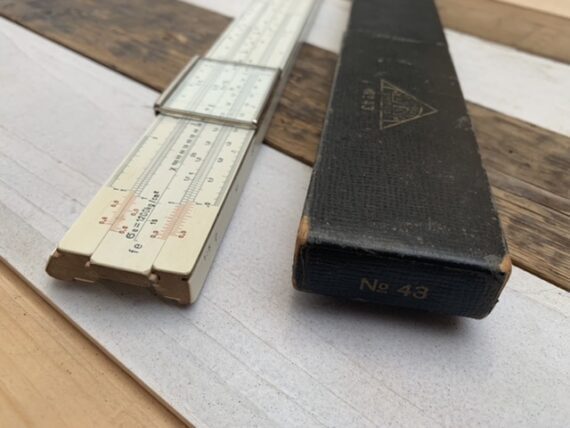 Nestler 43 System Hoffmann Concrete slide rule in box 1930 Germany
