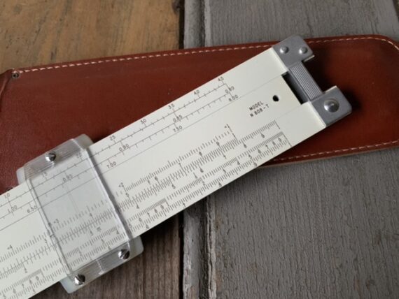 Pickett N808-T pocket slide rule Marine Fuels sleeve USA 1960 - Image 2