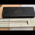 Nestler 43 System Hoffmann Concrete slide rule in box 1930 Germany