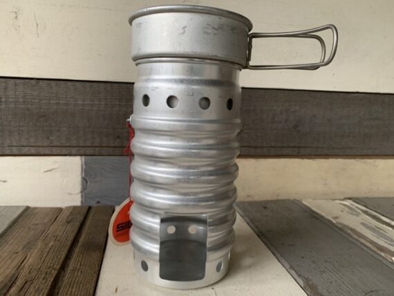 Borde Vulcano Flask cooker Swiss Army aluminum set SIGG unused 1980 Switzerland