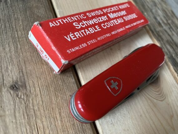 Victorinox Economy boxed 91mm knife 6 blades 1980 Switzerland
