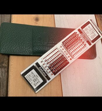 Faber Castell 67/87 R addiator slide rule sleeve 1960 Germany