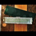 Faber Castell 62/82 pocket slide rule in sleeve 1960 Germany
