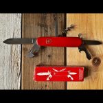 Victorinox Economy boxed 91mm knife 6 blades 1980 Switzerland