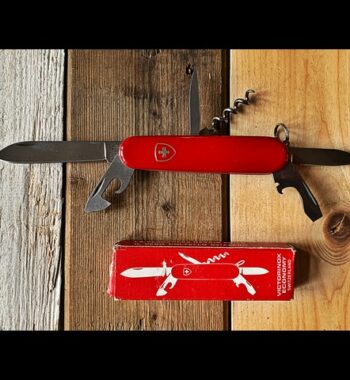 Victorinox Economy boxed 91mm knife 6 blades 1980 Switzerland