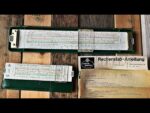 Faber Castell 2x Duplex 2/82N and 62/82N slide rule in case 1970 Germany