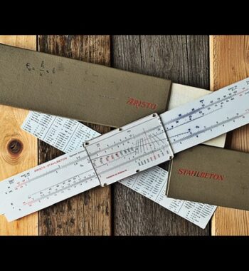 Aristo stahlbeton 939 Göttsch concrete slide rule case 1960 Germany