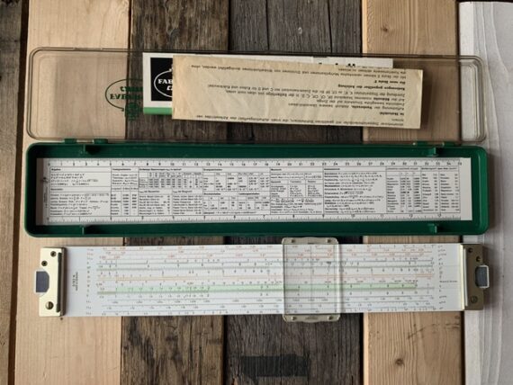 Faber Castell 2x Duplex 2/82N and 62/82N slide rule in case 1970 Germany - Image 6