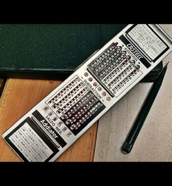 Faber Castell 67/87Rb addiator pen slide rule 1960 Germany