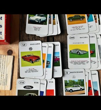Go Fish Quartett card game cars Jumbo 1963 Holland