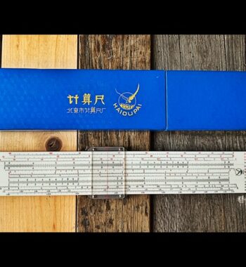 Seagull Hai Ou Pai 6531 vector log slide rule case Beijing 1970 China