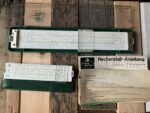 Faber Castell 2x Duplex 2/82N and 62/82N slide rule in case 1970 Germany