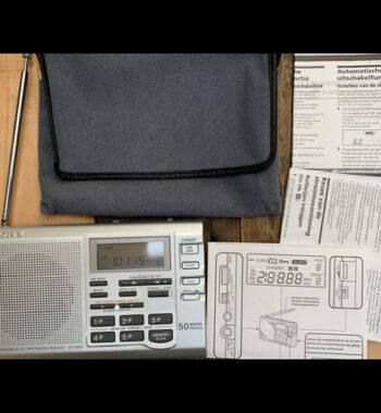 Sony ICF-SW35 world receiver digital case papers 1990 Japan