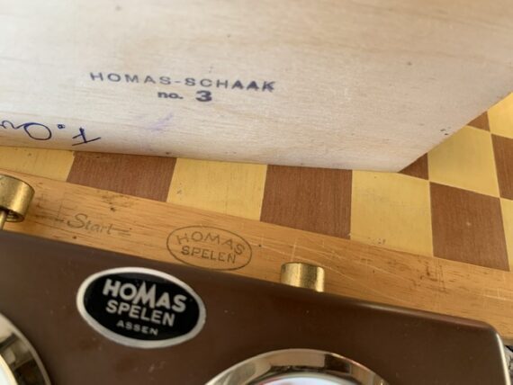 Set of chess pieces clock board Homas 1960 Netherlands - Image 10