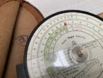 Loga Topo 6400A circular Surveyor slide rule in case 1950 Switzerland