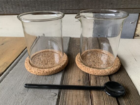 Set of 7 Bodum Bistro black handle glasses French press Picard 2000 Denmark - Image 9