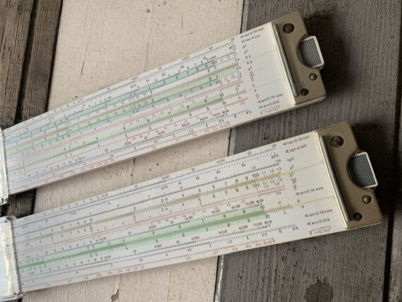 Faber Castell 2x Novo Duplex 2/83N and 2/82N slide rule in case 1970 Germany - Image 7