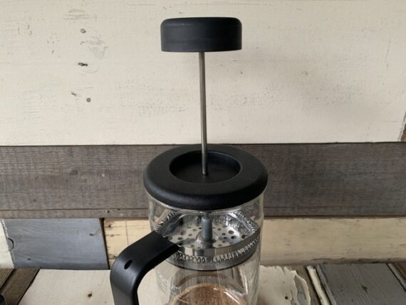 Set of 7 Bodum Bistro black handle glasses French press Picard 2000 Denmark - Image 4