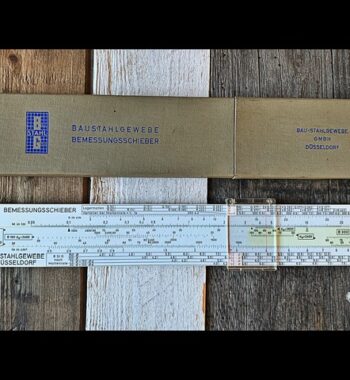 Aristo 90184 BG Concrete slide rule case 1960 Germany