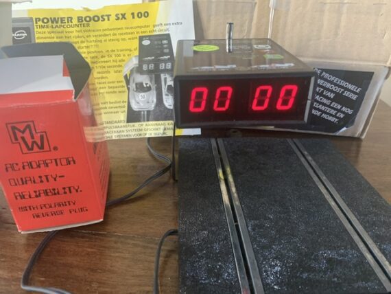 SX-100 SCX boxed time lap counter slot car racing track 1990 Spain