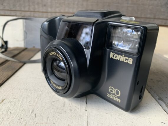 Konica Z-up 80 super camera with bag, made in the 1990's in Japan
