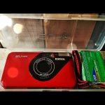 Konica EU mini red camera case full set 35mm 1990 Japan