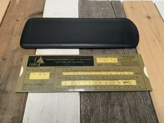 Air duct calculator 1/77 Luftkanäle slide chart 1960 Germany - Image 2