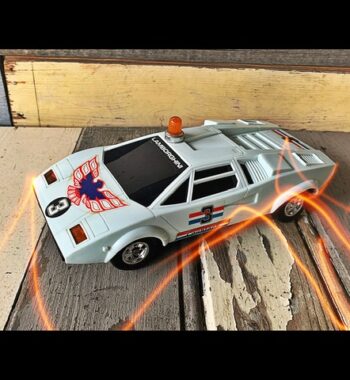 Lamborghini Countach police toy HT Hong Kong 1980 England