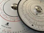 2x Norma Mercuria 190 + 100 Technikus circular slide rules case 1970 Germany