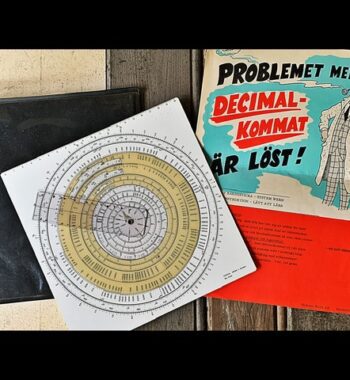 IWA 1633 system Wern circular slide rule full set 1960 Sweden Germany