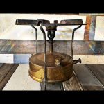 Primus 8 large brass fixed stove cast iron grate 1929 Sweden