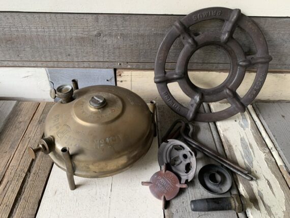 Primus 100 brass stove lipstick burner 1933 Sweden - Image 9