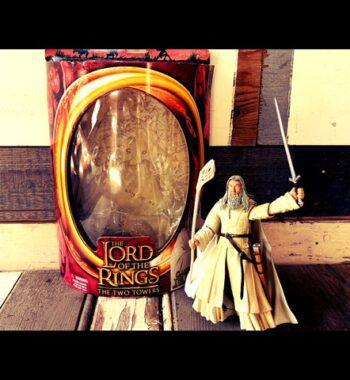 Gandalf the White 6" 15cm action figure Toy Biz LotR box 2002