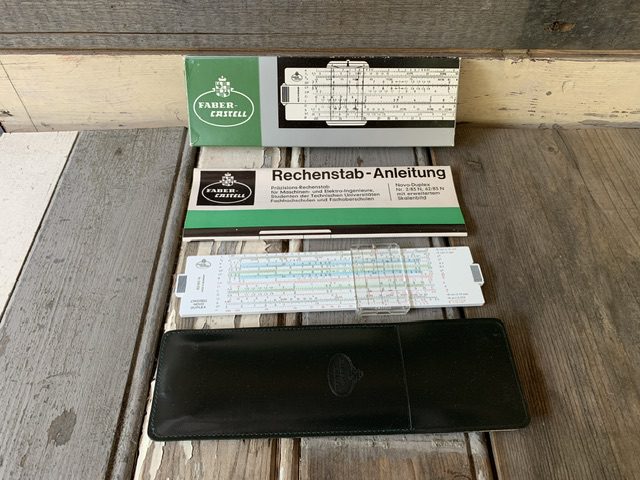 Faber Castell 62/83N pocket Novo-Duplex slide rule New Old Stock 1970 Germany