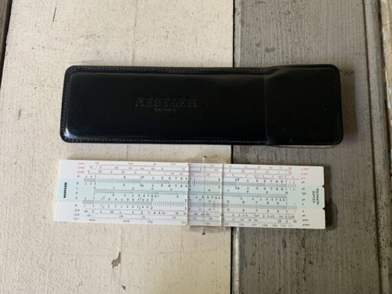 Nestler Polymath-Duplex pocket slide rule 0129 sleeve 1970 Germany