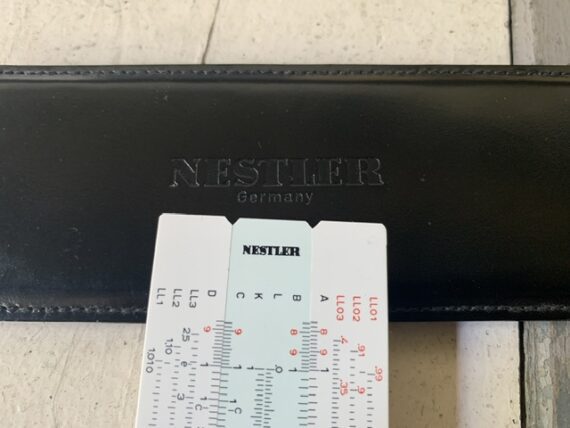 Nestler Polymath-Duplex pocket slide rule 0129 sleeve 1970 Germany