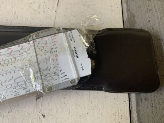 Nestler Multimath-Duplex pocket slide rule 0130 sleeve 1970 Germany